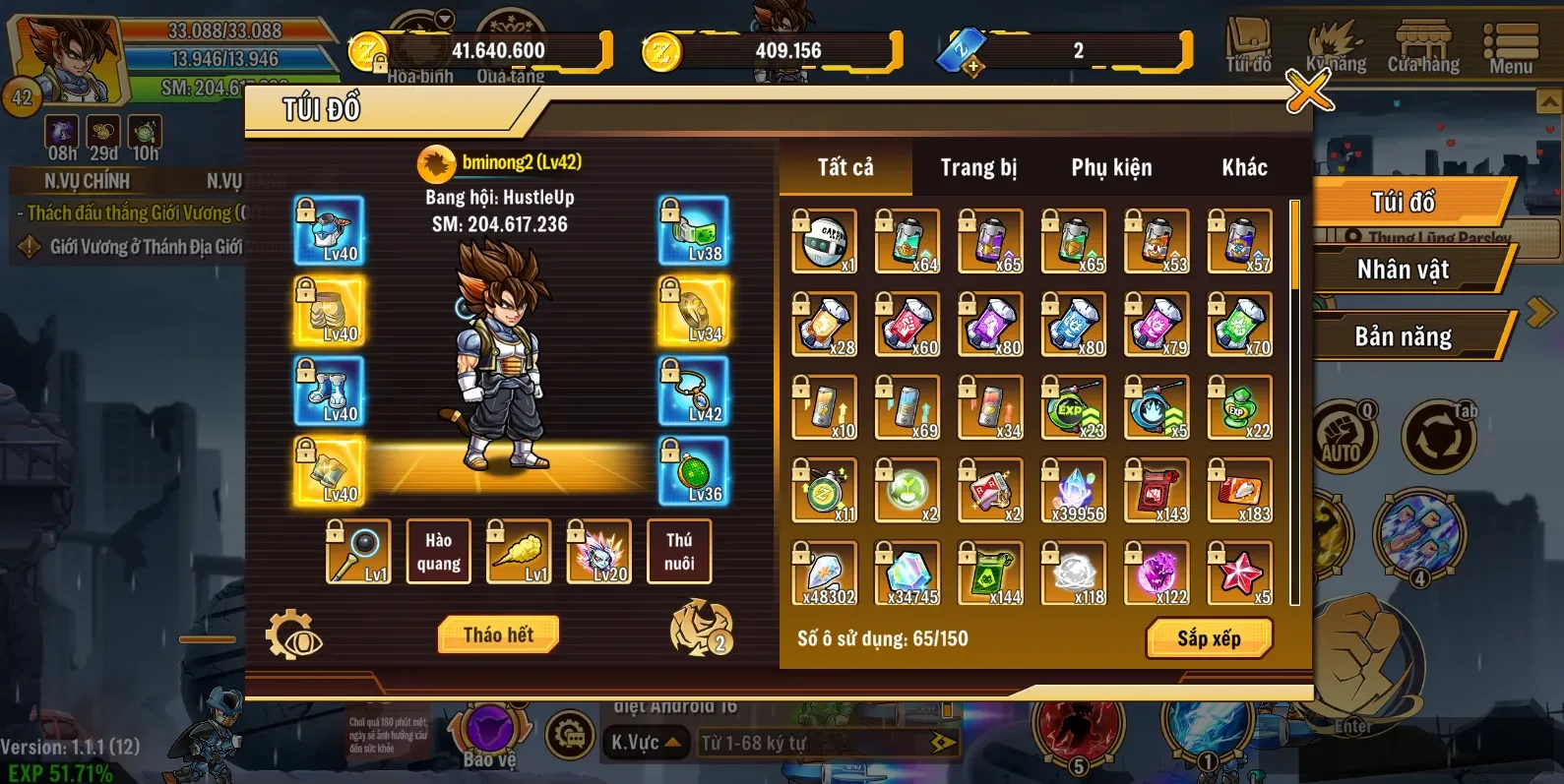 acc ss có đệ tử giá rẻ