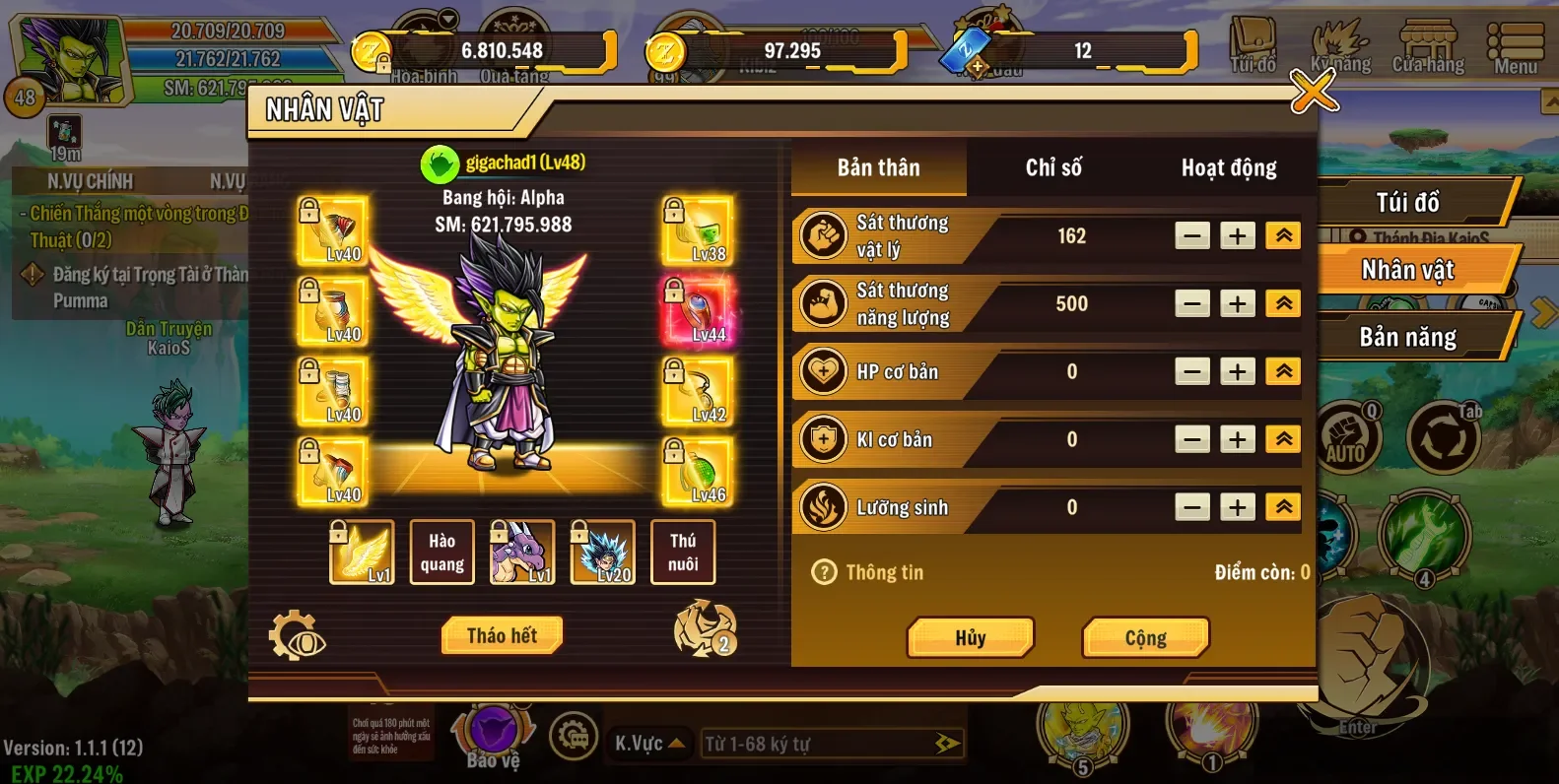 acc ngon giá rẻ đồ f67, dư nhiều tài nguyên